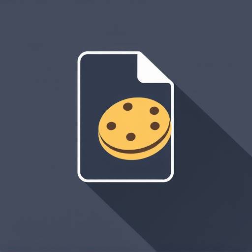 Icono de una cookie representando el uso de archivos de texto en la web.