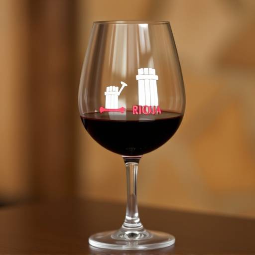 Vino Tinto Rioja: Una copa de vino tinto Rioja, un cl&aacute;sico espa&ntilde;ol.